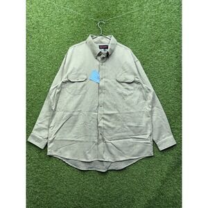 Drifire Long Sleeve Button Up Shirt Mens 3XLT Denim Chambray Workwear NWOT
